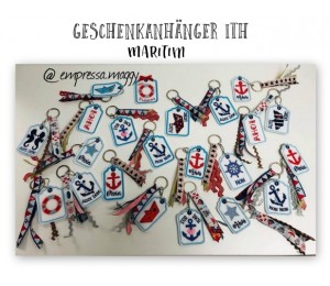 Stickserie - ITH Geschenkanhänger Maritim